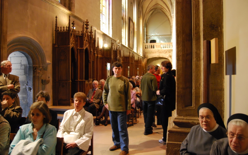 Interior of the Notre-Dame Cathedral in Luxembourg City